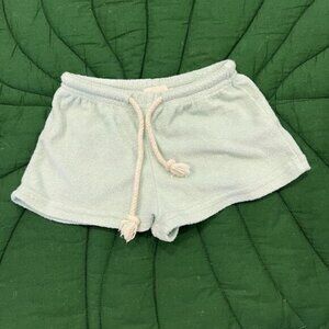 Raised by Water Toddler 1 12M Terry Shorts Mint Aqua Green Hawaii